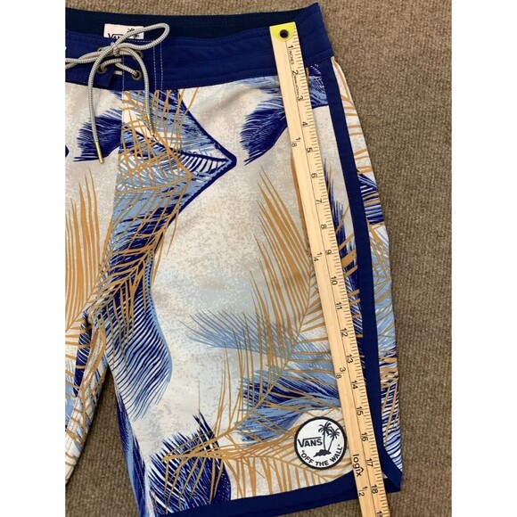 Vans Board Shorts Mens 30 Swim Tropical Hawaii Beach Surf Pool Drawstring Waist - Picture 3 of 9